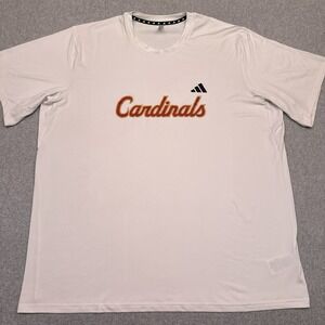 Louisville Cardinals adidas Train Essentials Stretch Training Tee Mens 2XL White